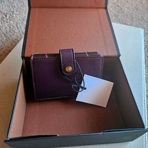 Coach Plum Card Holder